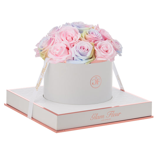 Blanche Round Candy Rainbow and Baby Pink