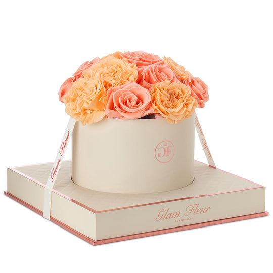 Montagé Round Van Gogh Peach and Coral Peach