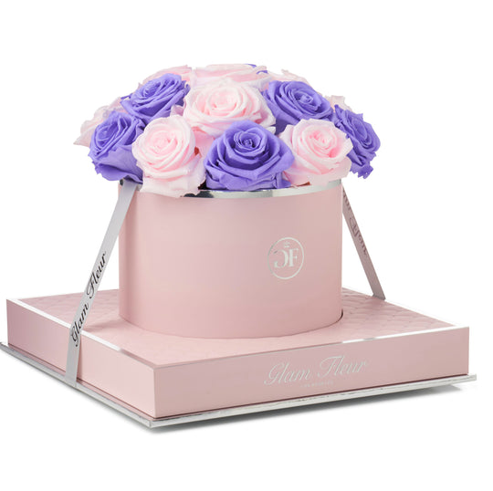 Rosé Round Violet and Baby Pink