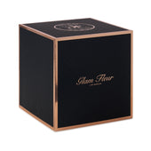 Noir Chic Metallic Silver and Glow Lavender Preserved Roses