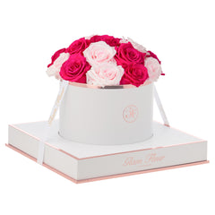 Blanche Round Baby Pink and Fuchsia