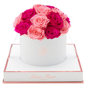 Blanche Round Fuchsia and Light Pink