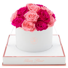 Blanche Round Fuchsia and Light Pink