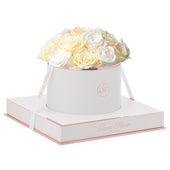 Blanche Round Ivory and Creme