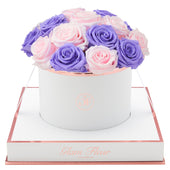 Blanche Round Violet and Baby Pink