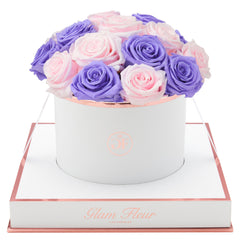 Blanche Round Violet and Baby Pink