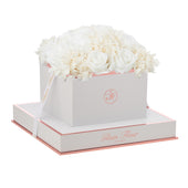 Blanche Square White Fusion Preserved Flowers