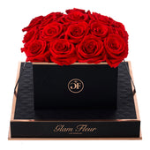 Noir Square Light Red