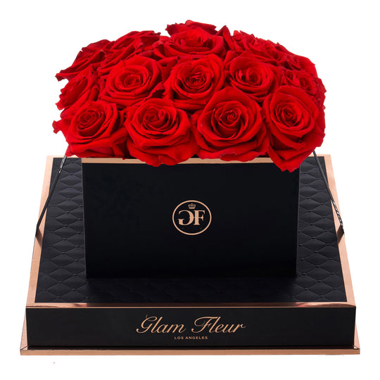 Noir Square Light Red