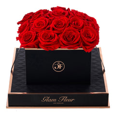 Noir Square Light Red