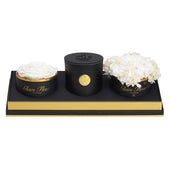 Noir Glam Trio White