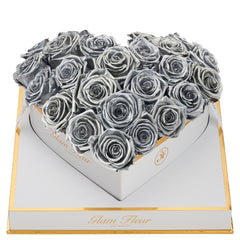 Blanche Heart Metallic Silver