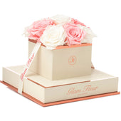 Montagé Chic Light Pink and Ivory Preserved Roses