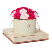 Montagé Round Baby Pink and Fuchsia Preserved Roses