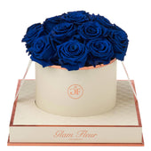 Montagé Round Blue Ocean Preserved Roses