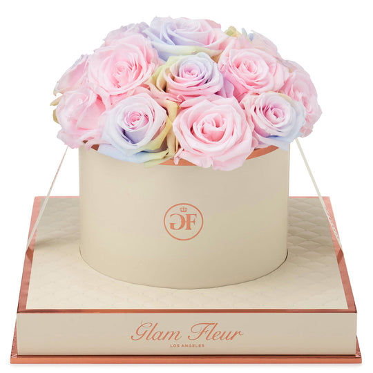 Montagé Round Candy Rainbow and Baby Pink