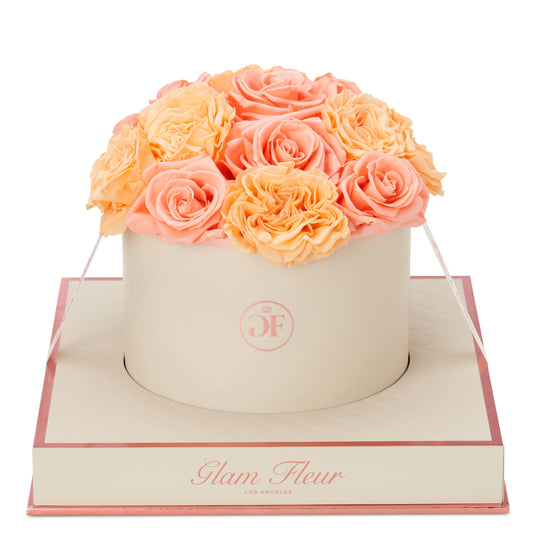 Montagé Round Van Gogh Peach and Coral Peach