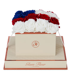 Montagé Square Flag Preserved Roses