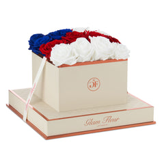 Montagé Square Flag Preserved Roses