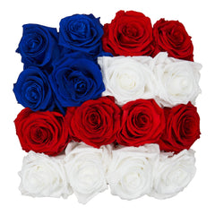 Montagé Square Flag Preserved Roses