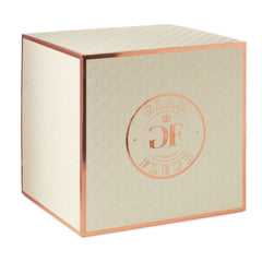 Montagé Square Metallic Silver and Glow White Preserved Roses