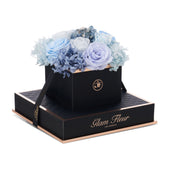 Noir Chic Blue Lavender Fusion Preserved Flowers