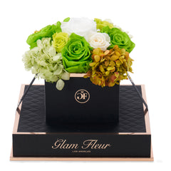 Noir Chic Green Fusion Preserved Flowers