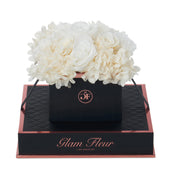 Noir Chic White Fusion Preserved Flowers