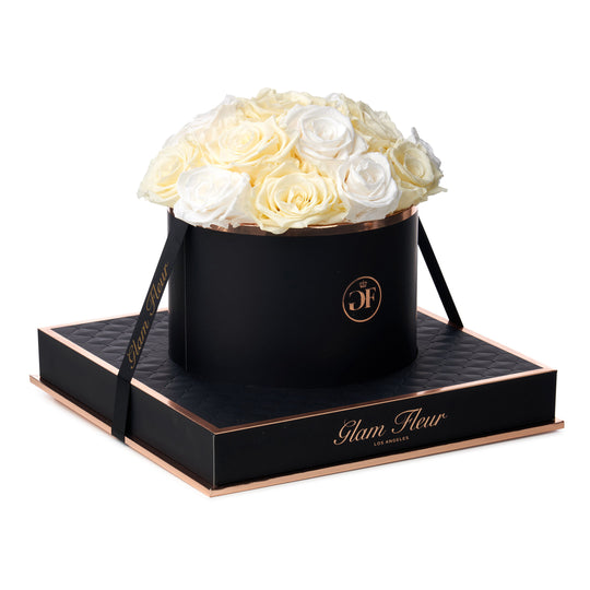 Noir Round Ivory and Creme