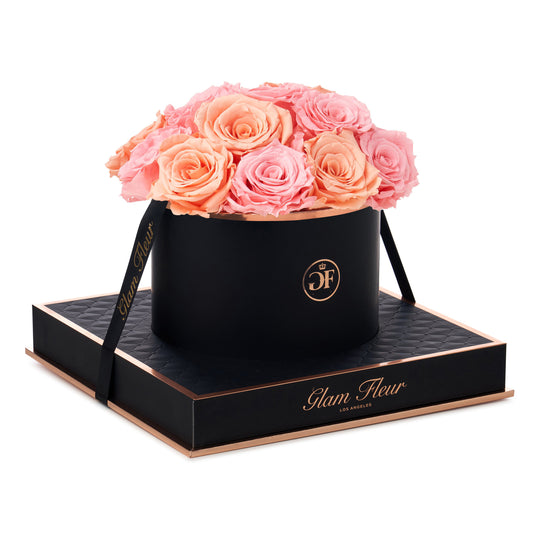 Noir Round Peach and Light Pink