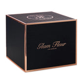 Noir Square Flag Preserved Roses