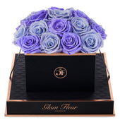 Noir Square Violet and Lavender Preserved Roses