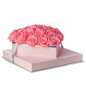 Rosé Heart Light Pink Preserved Roses