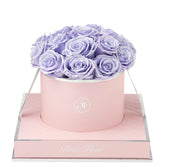Rosé Round Glow Lavender Preserved Roses