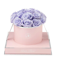 Rosé Round Glow Lavender Preserved Roses