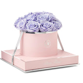 Rosé Round Glow Lavender Preserved Roses