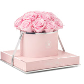 Rosé Round Glow Pink Preserved Roses