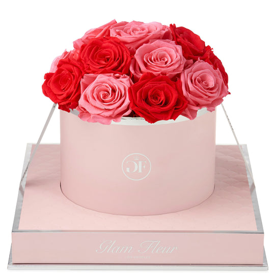 Rosé Round Light Pink and Light Red