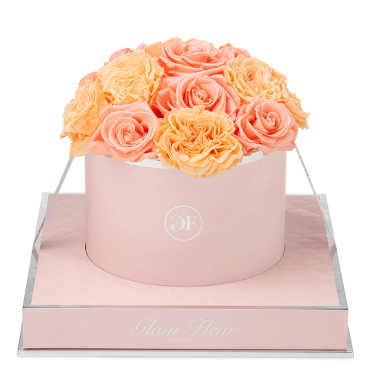 Rosé Round Van Gogh Peach and Coral Peach