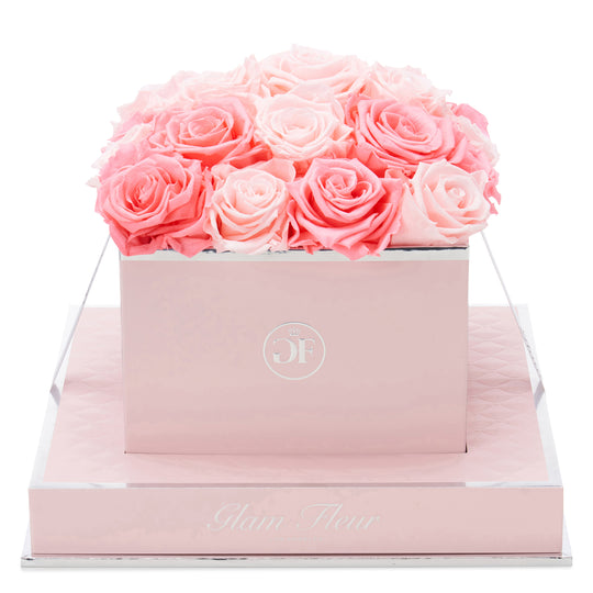 Rosé Square Baby Pink and Light Pink