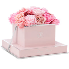 Rosé Square Pink Fusion Preserved Flowers