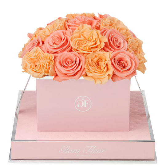 Rosé Square Van Gogh Peach and Coral Peach