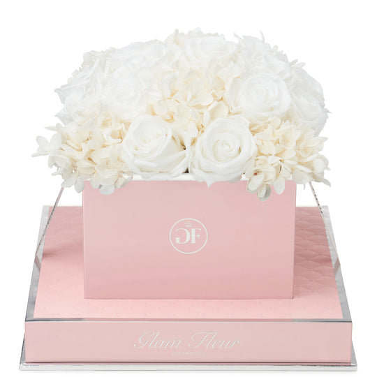 Rosé Square White Fusion