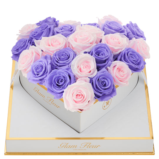 Blanche Heart Violet and Baby Pink