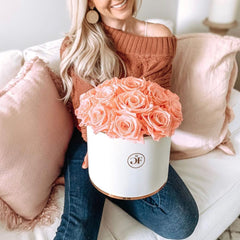 Blanche Round Light Pink and Peach