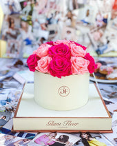 Montagé Round Fuchsia and Light Pink