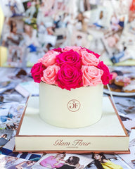 Montagé Round Fuchsia and Light Pink