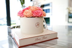 Noir Round Peach and Light Pink